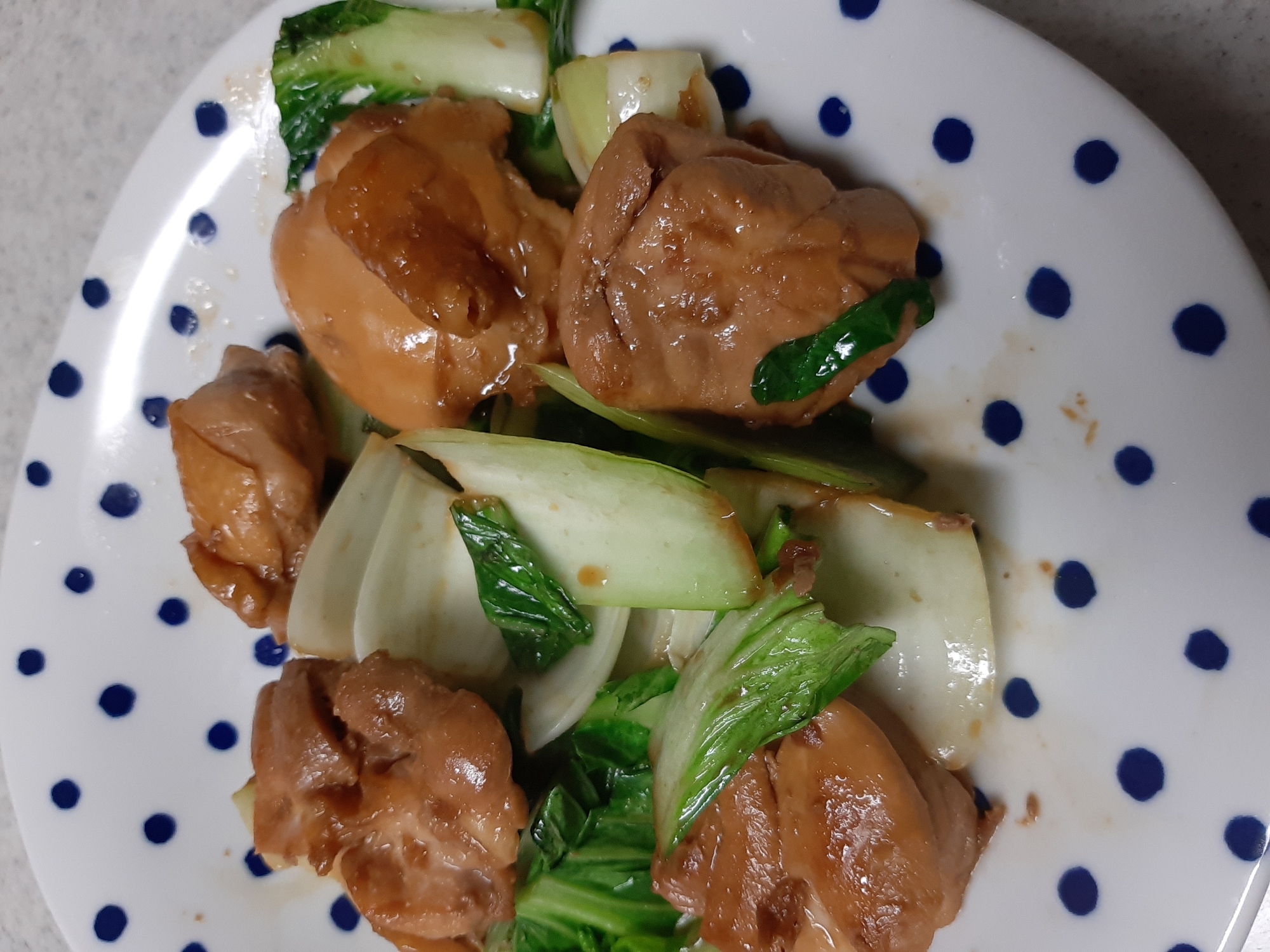 鳥もも肉しょうが焼き　味がしみしみ