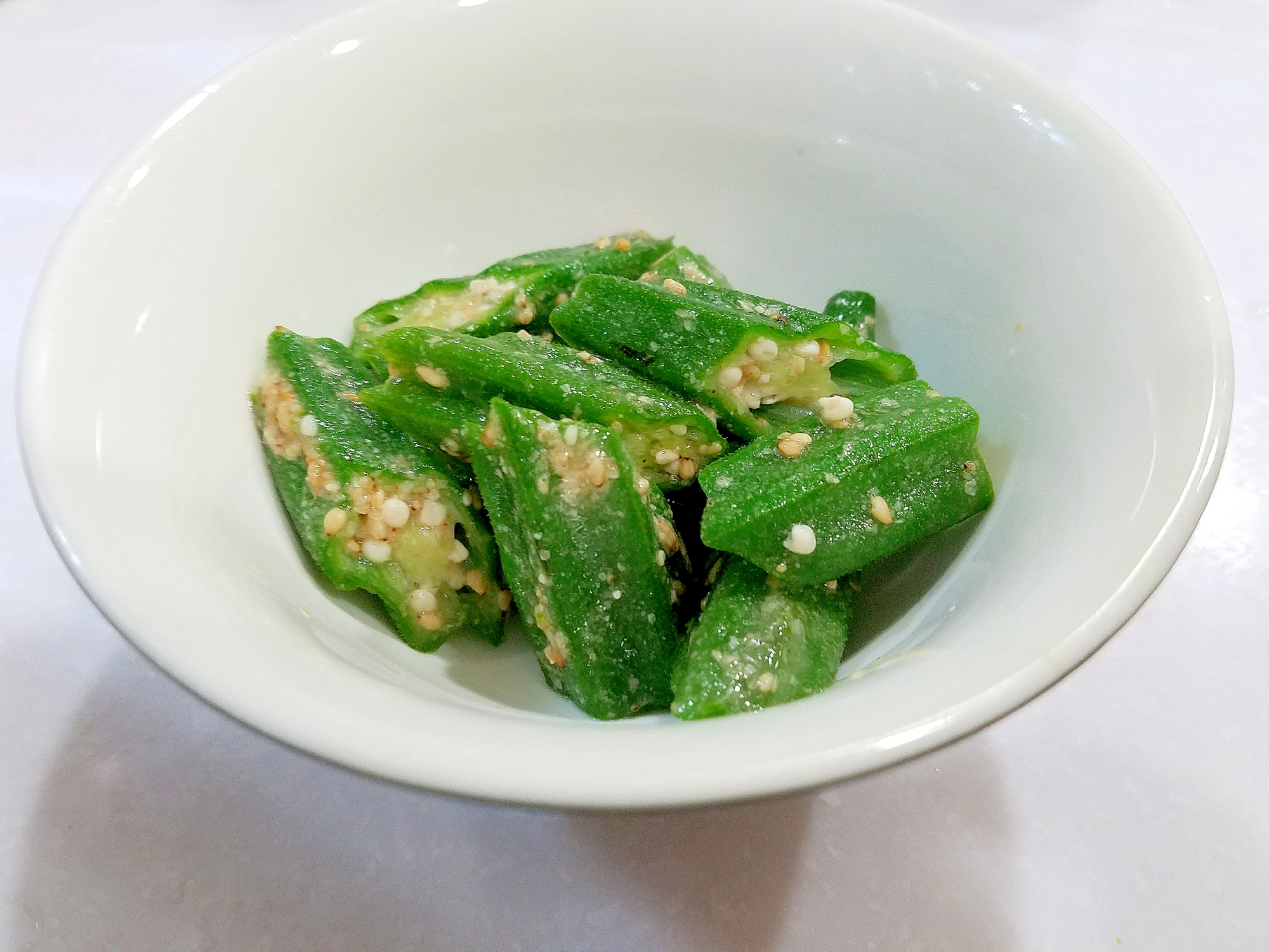 簡単シンプル!オクラのごま和え☆