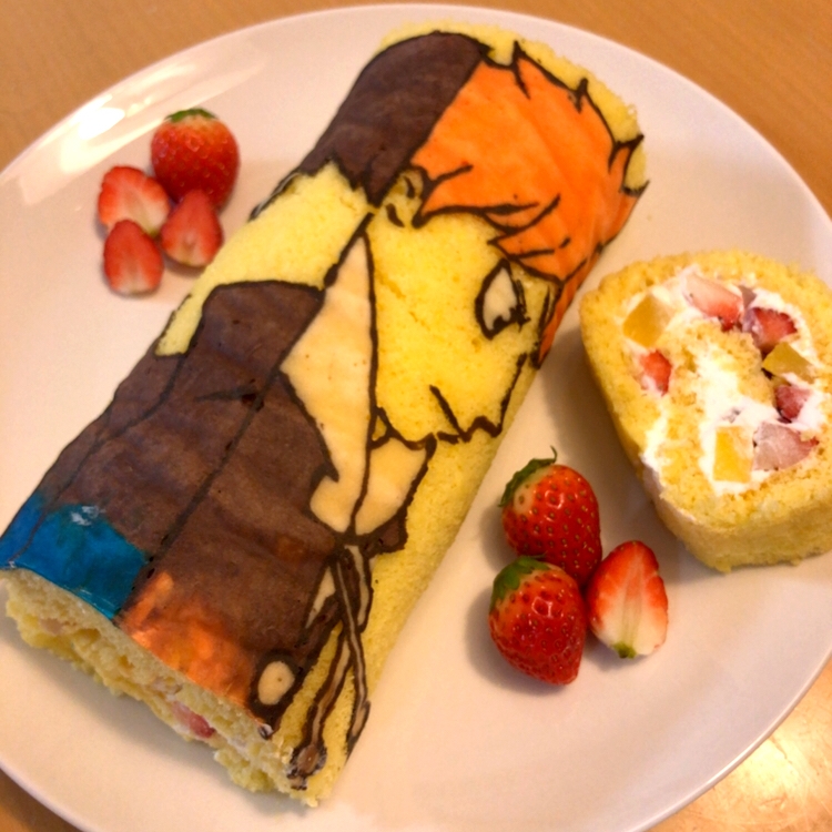 華やか！パータデコールロールケーキ♪