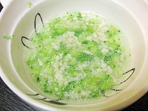 離乳食中期 鶏ひき肉とブロッコリースープ煮 レシピ 作り方 By Mまなみん 楽天レシピ
