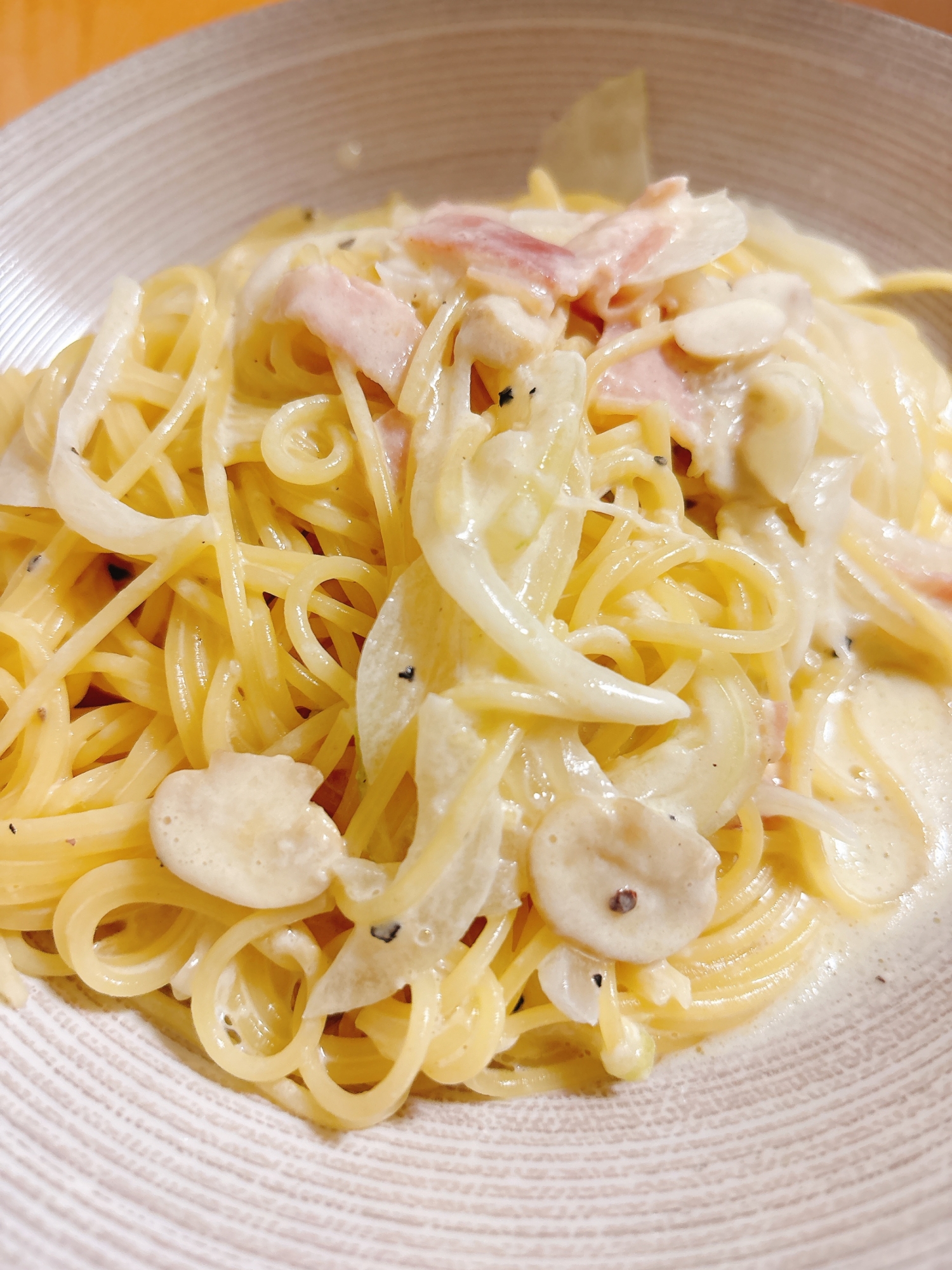 ボルセナっぽい白ナポリタン