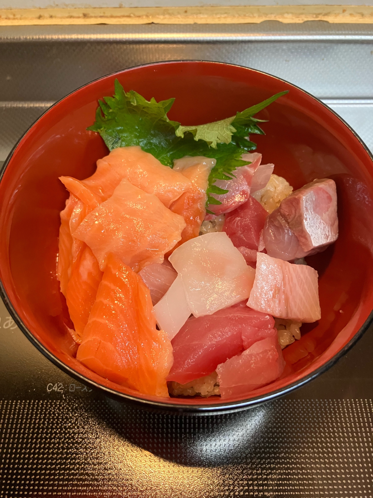 簡単すし酢de楽ちん♪海鮮丼^_^