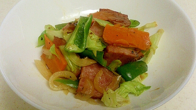 厚切りハムと野菜炒め レシピ 作り方 By カナシュンばーば 楽天レシピ 厚切りハムと野菜炒め レシピ 作り方 By カナシュンばーば 楽天レシピ