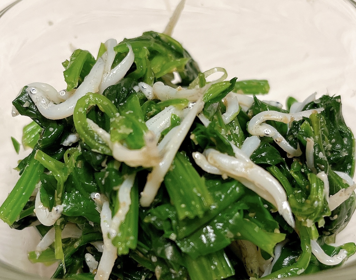 【副菜】ほうれん草のしらす和え