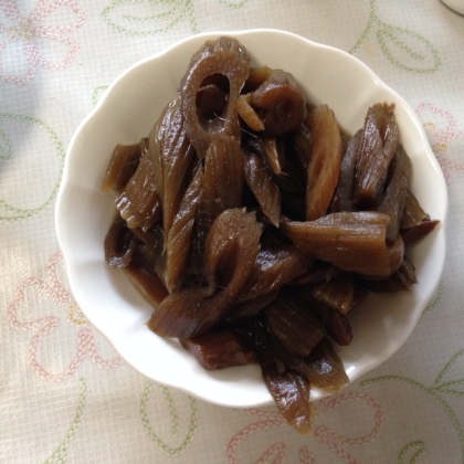 身欠きにしんと昆布とフキの煮物☆