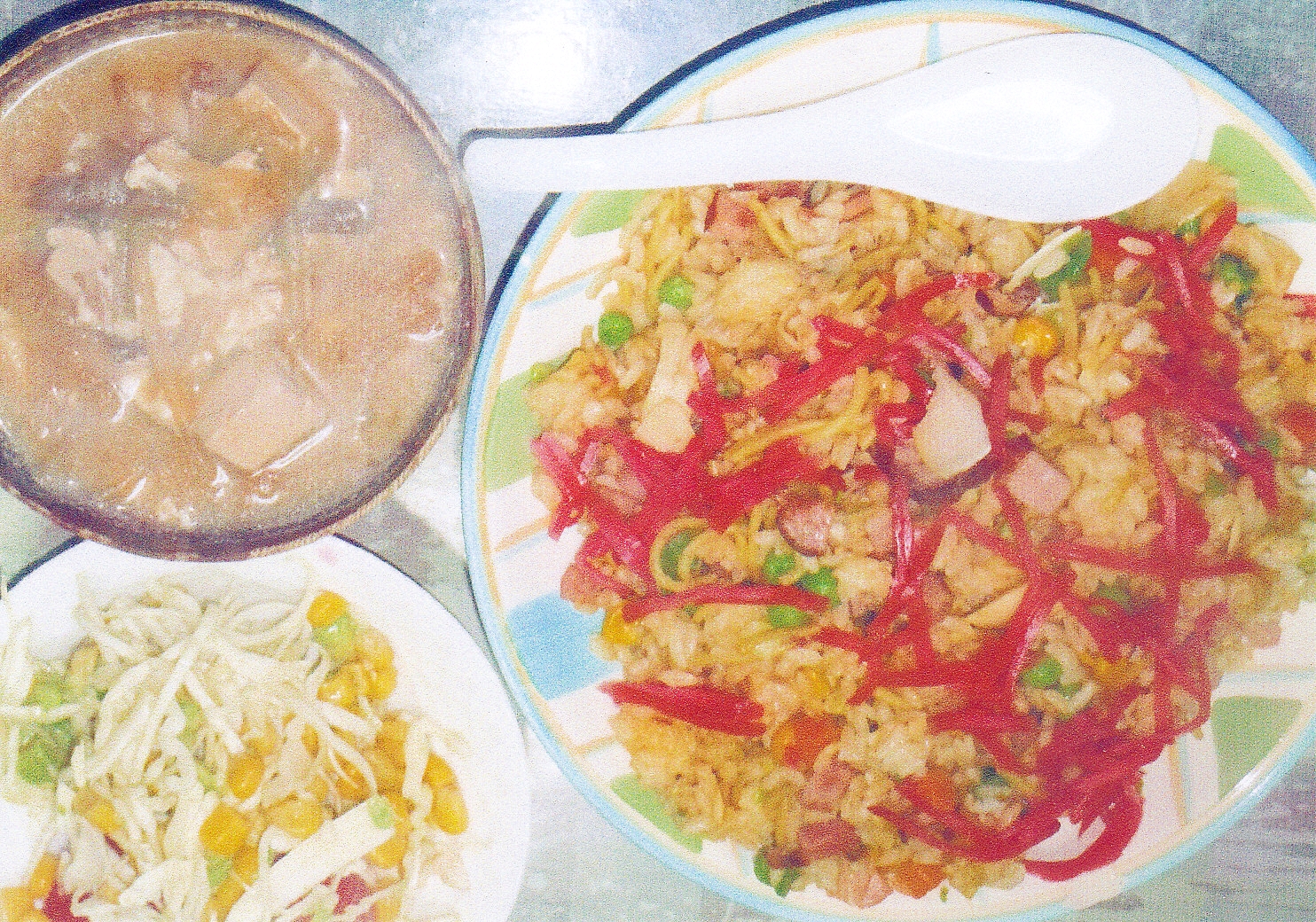 超簡単野菜サラダ！麺つゆとワサビのドレッシング