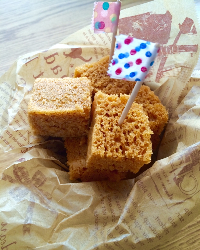 【糖質オフ】きな粉のスポンジケーキ風