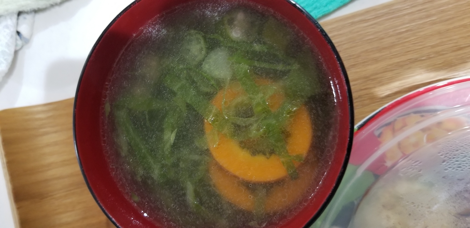 キャベツ、人参の中華スープ