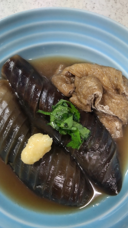 じゅわっと✨なすと油揚げの煮もの【和食・副菜】