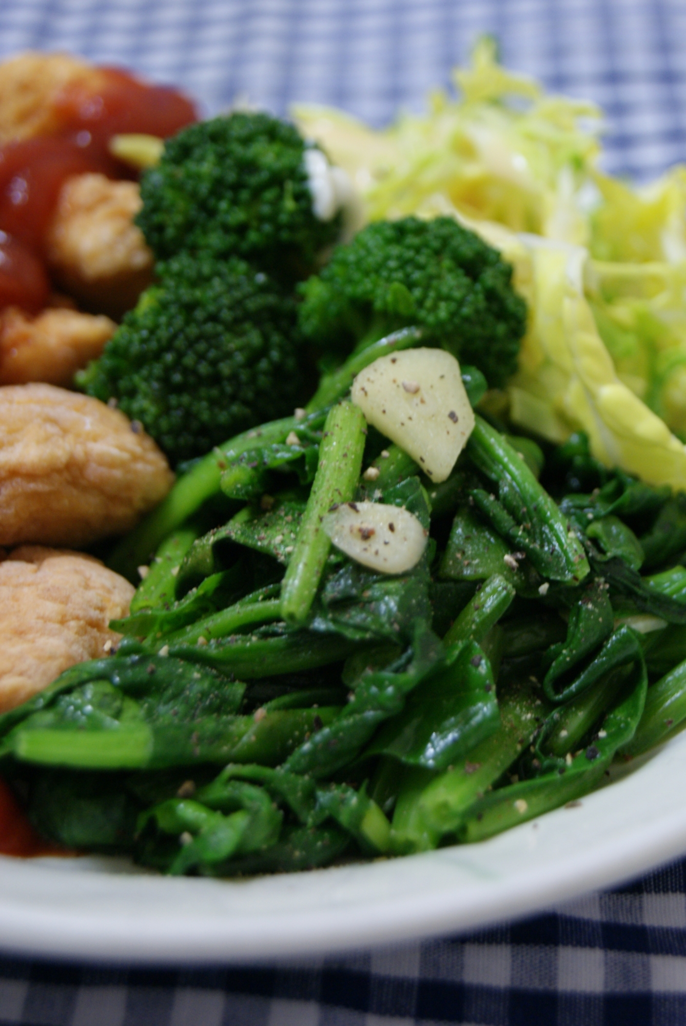 ほうれん草のオリーブオイルソテー