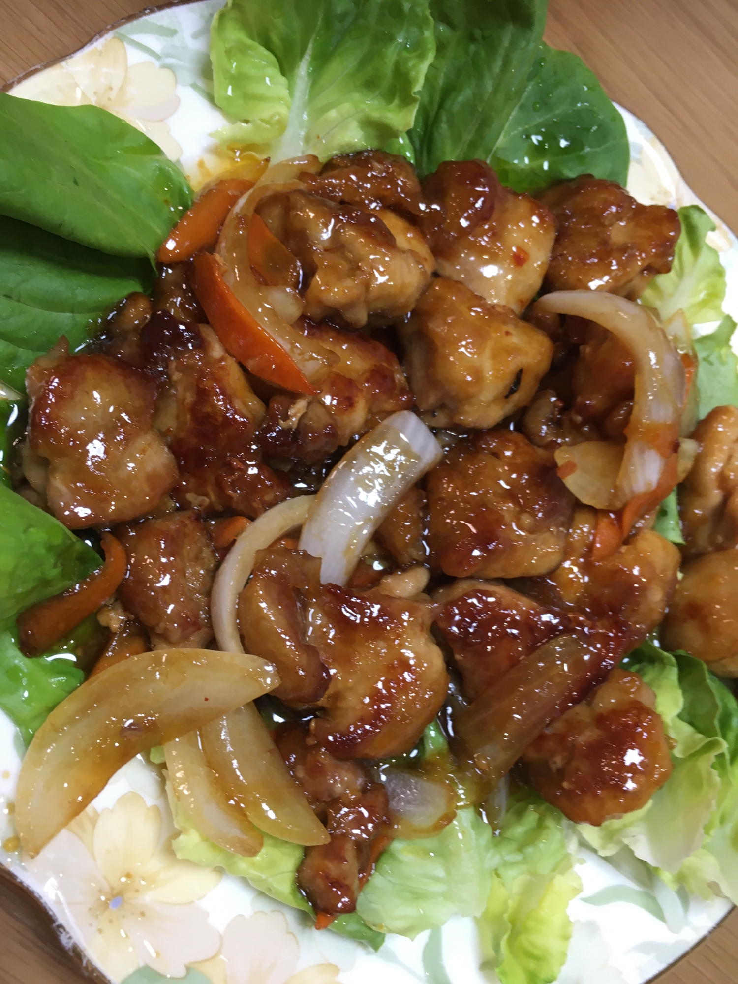 鶏肉の甘辛炒め