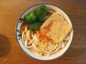 温ブロッコリうどん