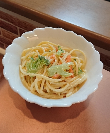 たらこキャベツにんじん入りスパゲティサラダ