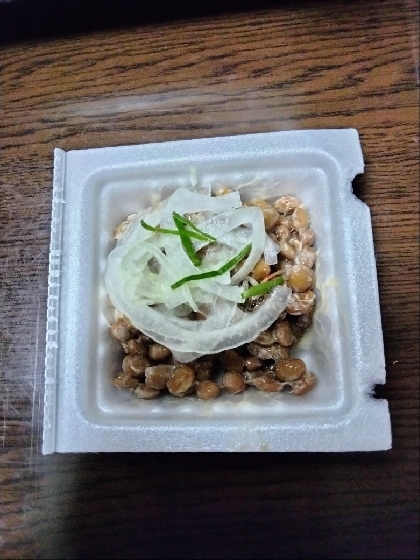 玉ねぎ大葉♪納豆