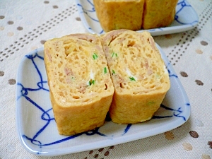 そうめんかぼちゃの卵焼き