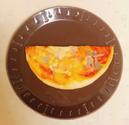 きのことコーンのピザ風トースト