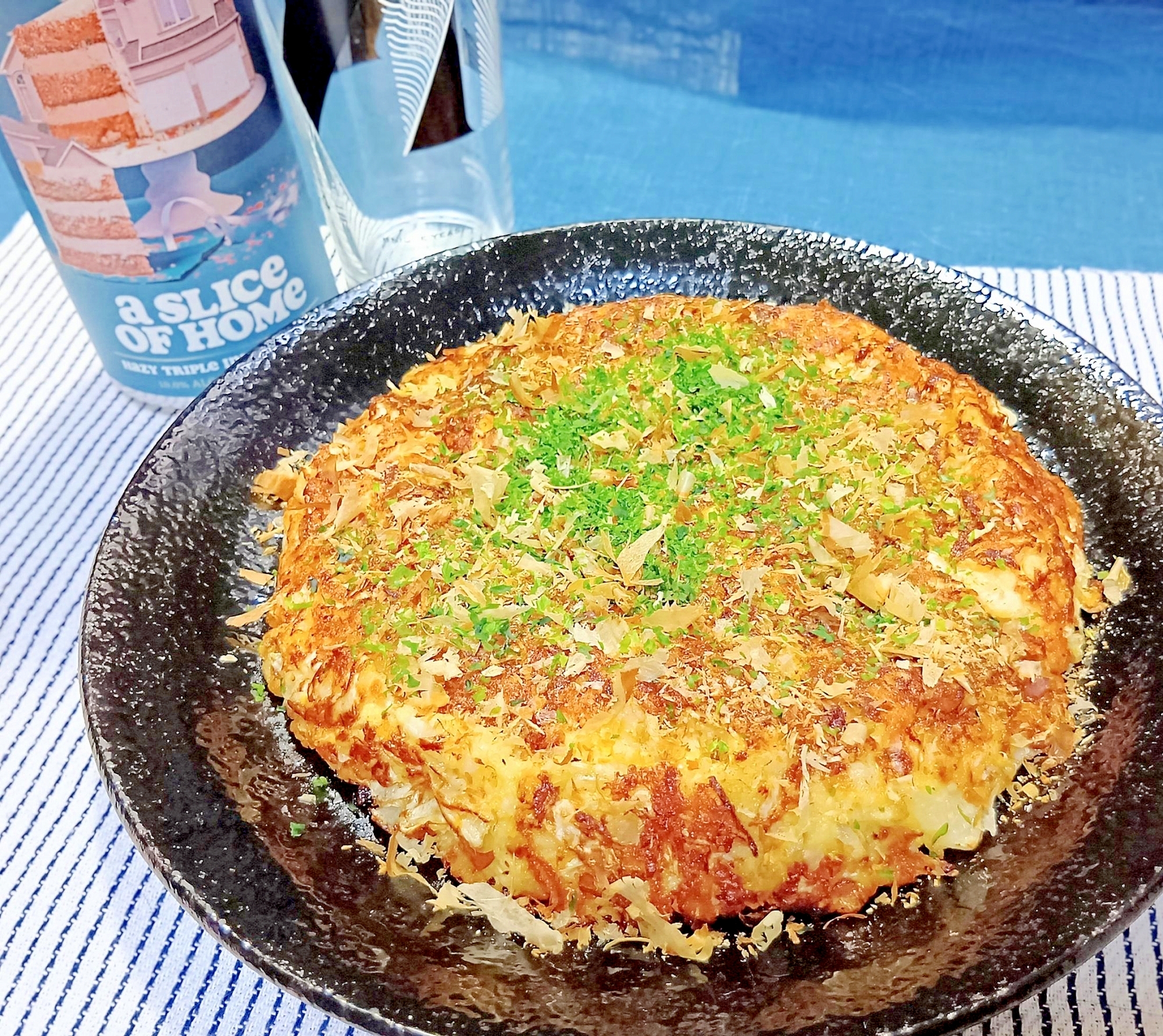 チーズでとろ～り！キャベツ山芋焼き