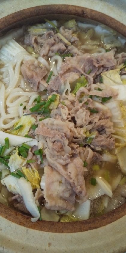 15分でできる肉うどん