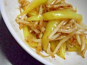 簡単 バナナピーマンともやしの麺つゆ炒め レシピ 作り方 By すぴかか 楽天レシピ