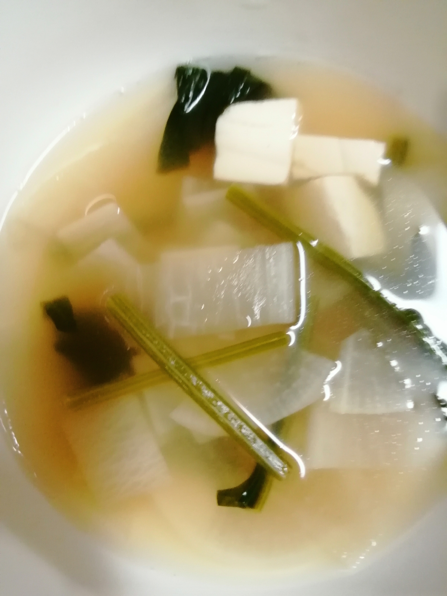 大根とほうれんそうと豆腐のスープ