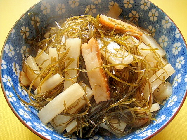 大根と刻み昆布さつま揚げの炒め煮