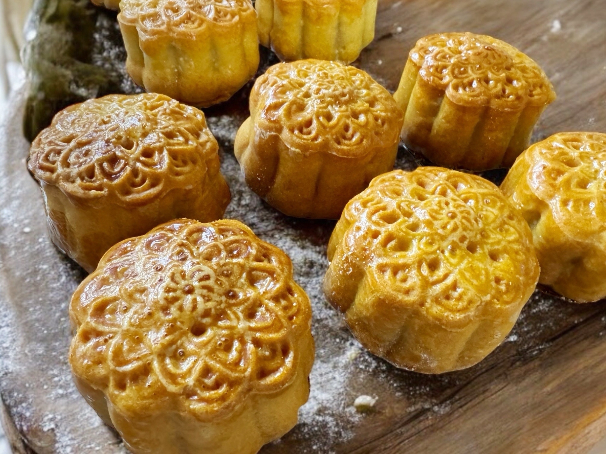 中華街に負けない!蓮の実餡の月餅☆