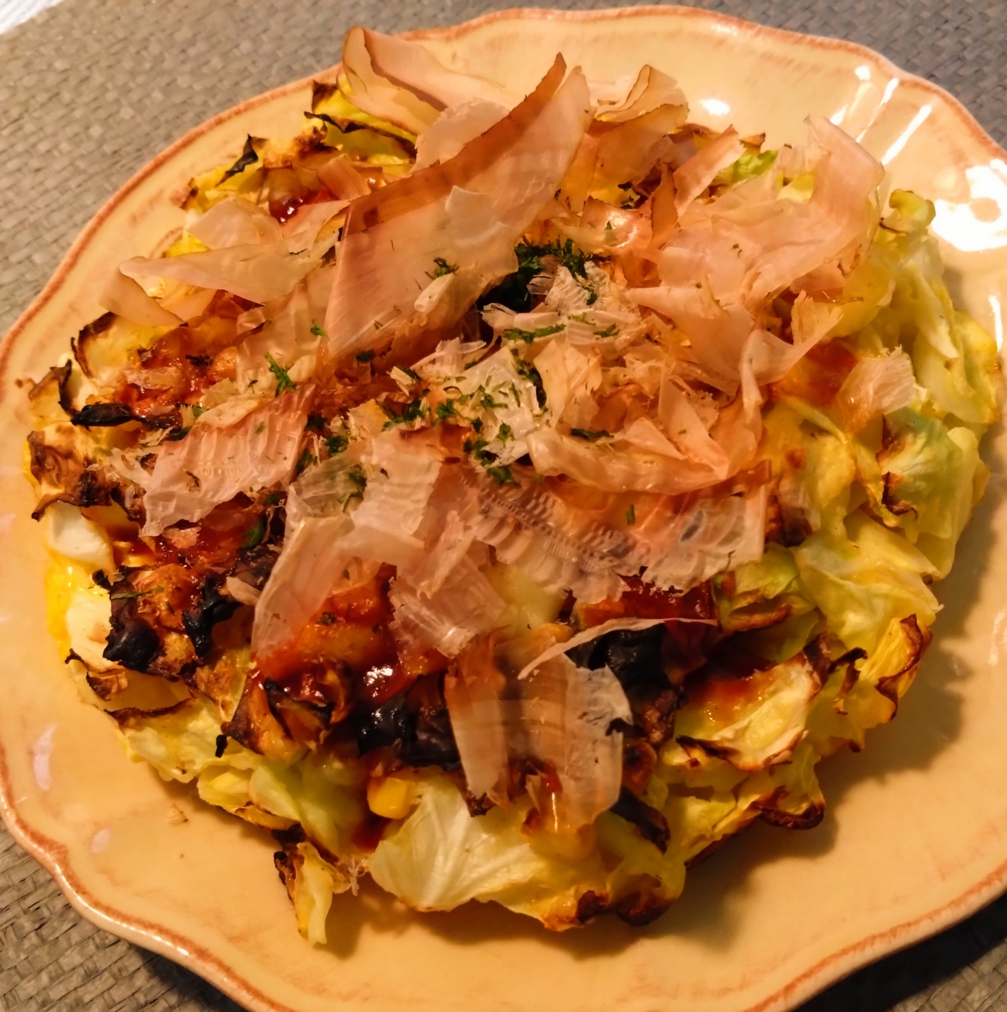 小麦アレルギーの人でも食べれる国産チーズお好み焼き