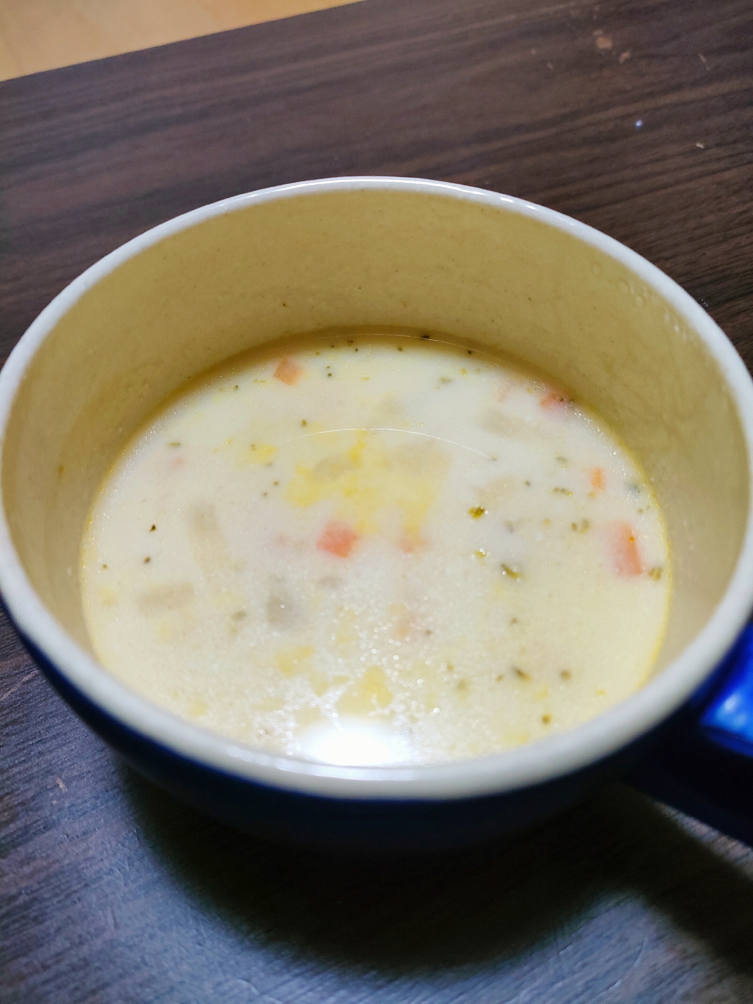 具だくさん豆乳スープ