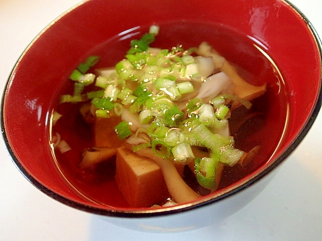 白だしで　舞茸と豆腐のお吸い物