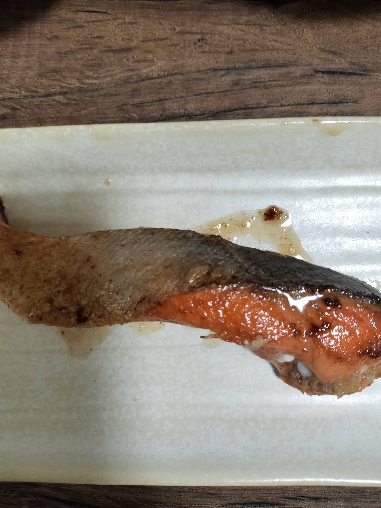 鮭のマーガリン焼き♫