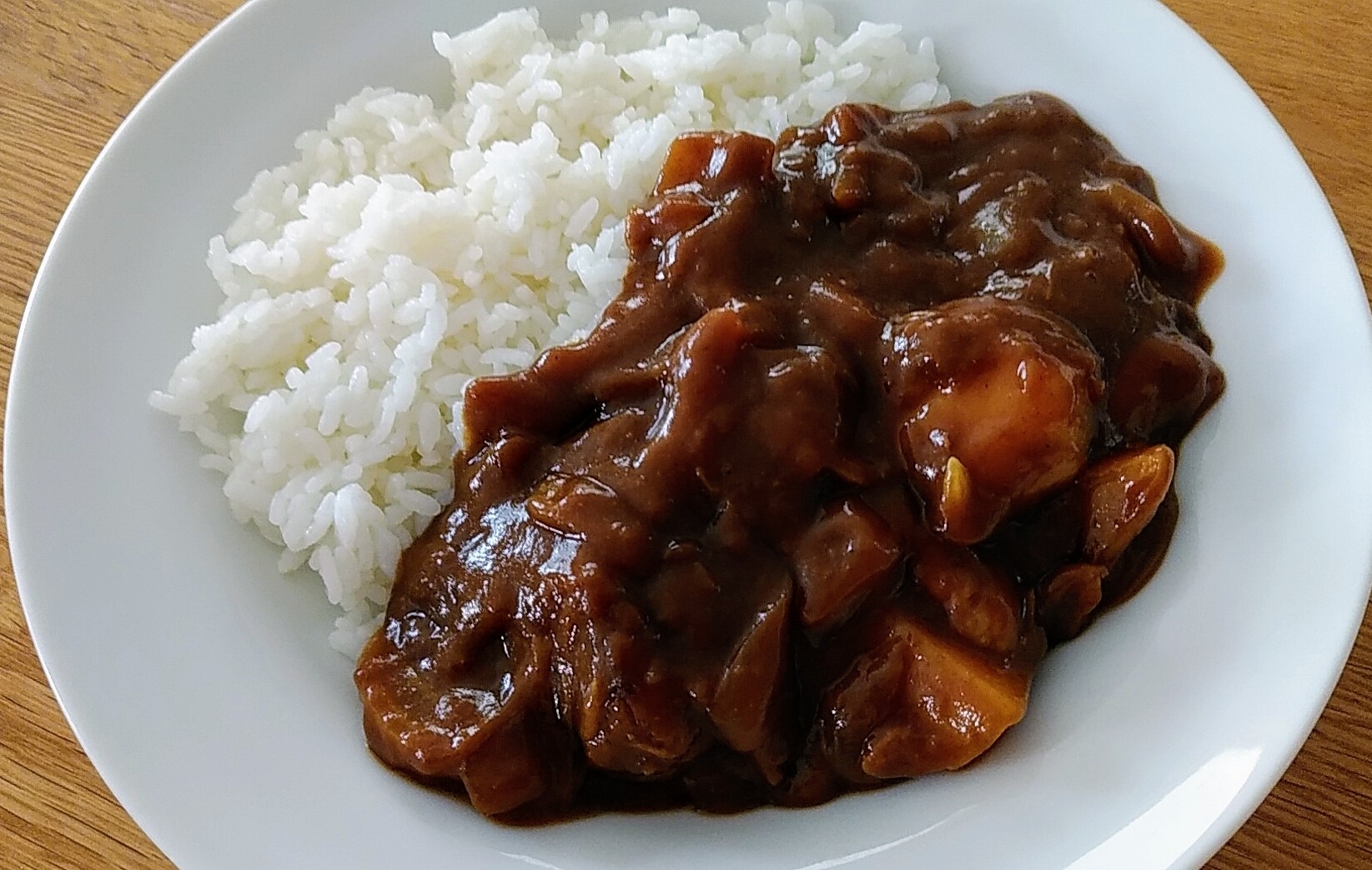 カレーとビーフシチューのハーフ