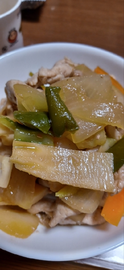 豚肉と野菜のケチャップソース炒め