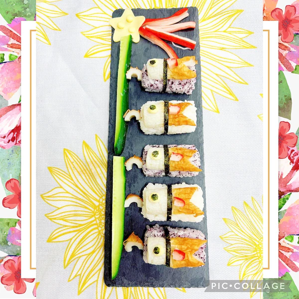 簡単 可愛い 竹輪で鯉のぼり寿司 レシピ 作り方 By まめもにお 楽天レシピ 簡単 可愛い 竹輪で鯉のぼり寿司 レシピ 作り方 By まめもにお 楽天レシピ