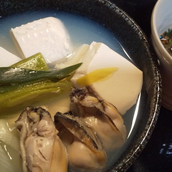 湯豆腐 牡蠣でいつもより贅沢に レシピ 作り方 By 健康美容食 楽天レシピ 湯豆腐 牡蠣でいつもより贅沢に レシピ 作り方 By 健康美容食 楽天レシピ