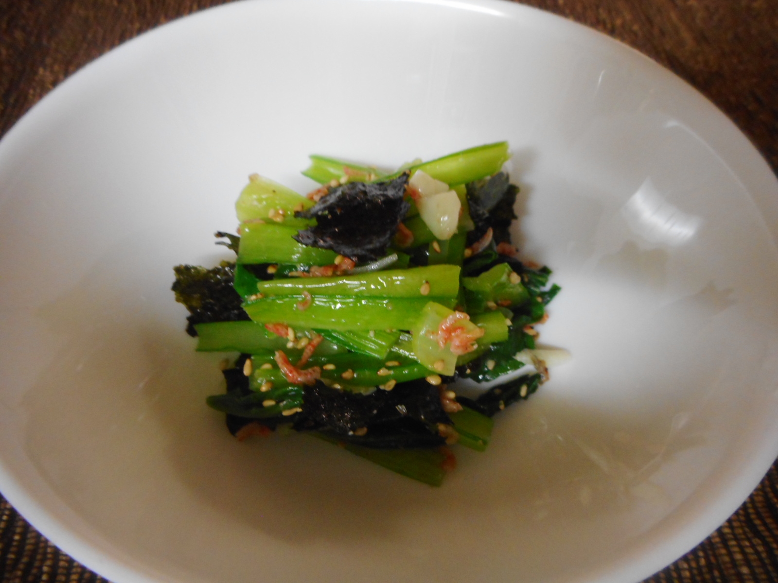 小松菜のアミエビ海苔ナムル レシピ 作り方 By Mococo05 楽天レシピ 小松菜のアミエビ海苔ナムル レシピ 作り方 By Mococo05 楽天レシピ