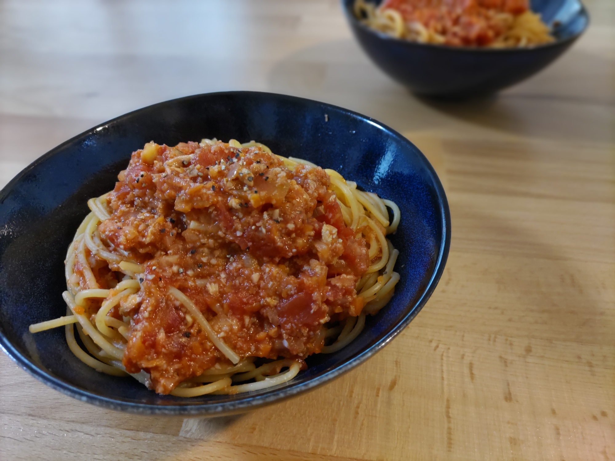 トマトとツナのパスタ