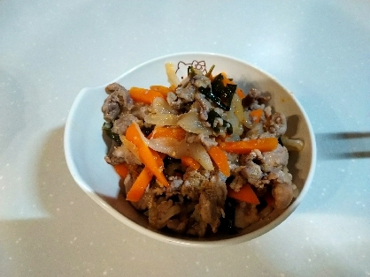 牛肉と玉ねぎのプルコギ風炒め