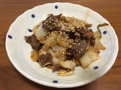 下味付けたのでお肉もしっかり良い味ですね！白菜の美味しい食べ方発見嬉しいです(*´ω`*)