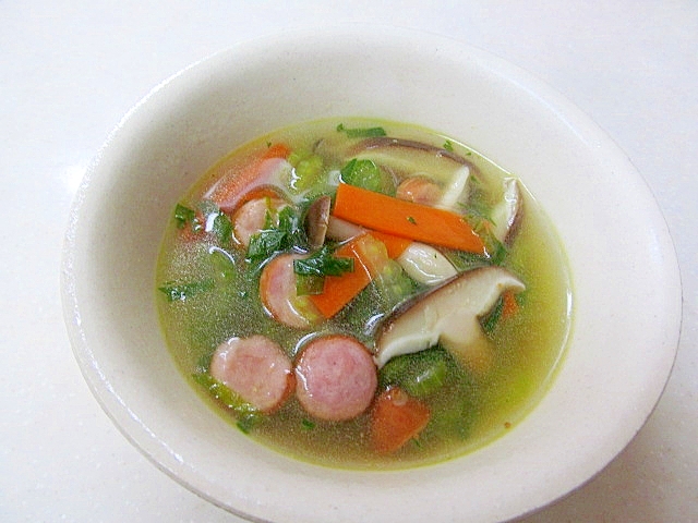 セロリのガーリックスープ