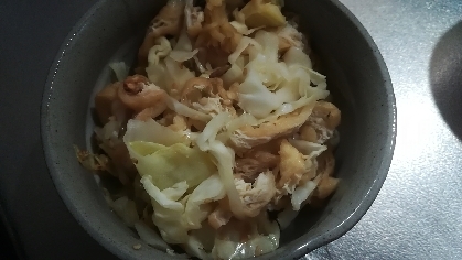 作り置きおかず♪キャベツと油揚げの簡単胡麻和え