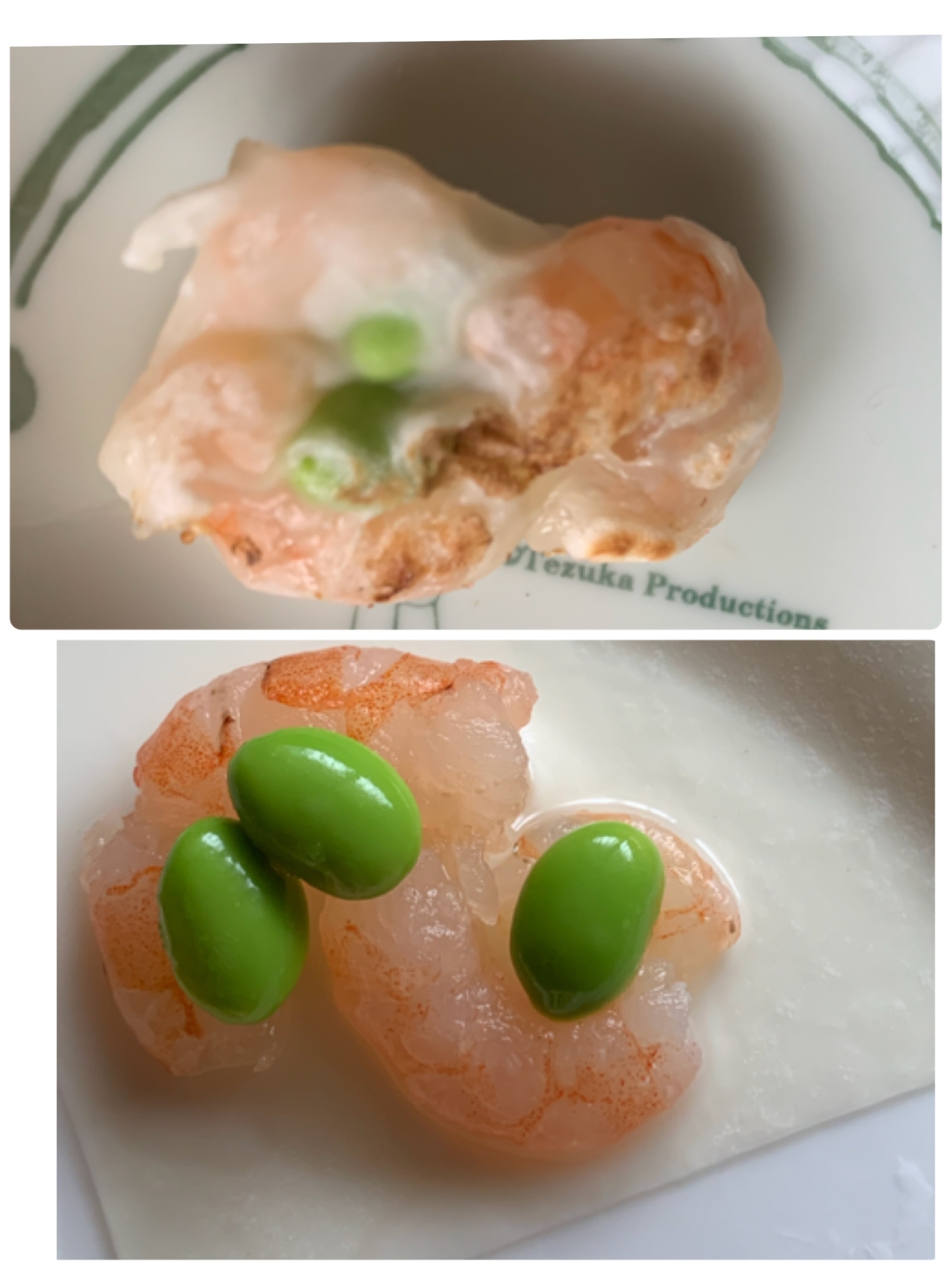 ワンタンの皮で！枝豆とプリプリ海老巻き