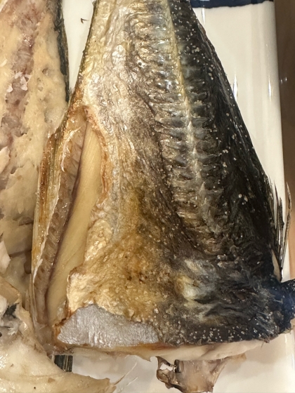 赤鯵の塩焼き。