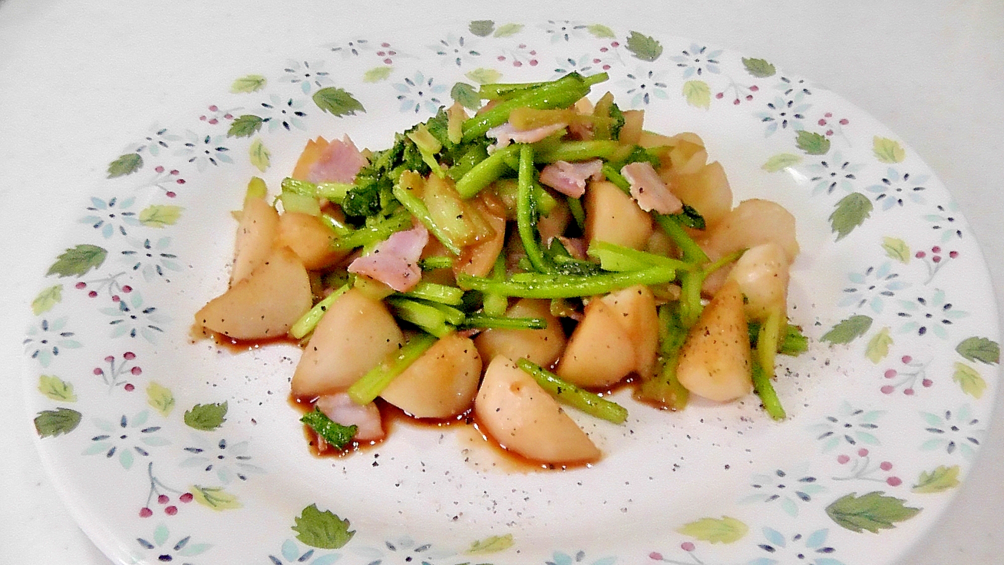 かぶのコンソメバター炒め