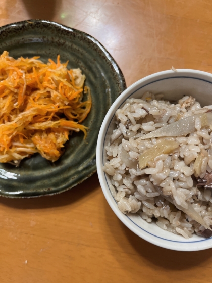 大根とえのきと人参と油揚げの炒め煮☆