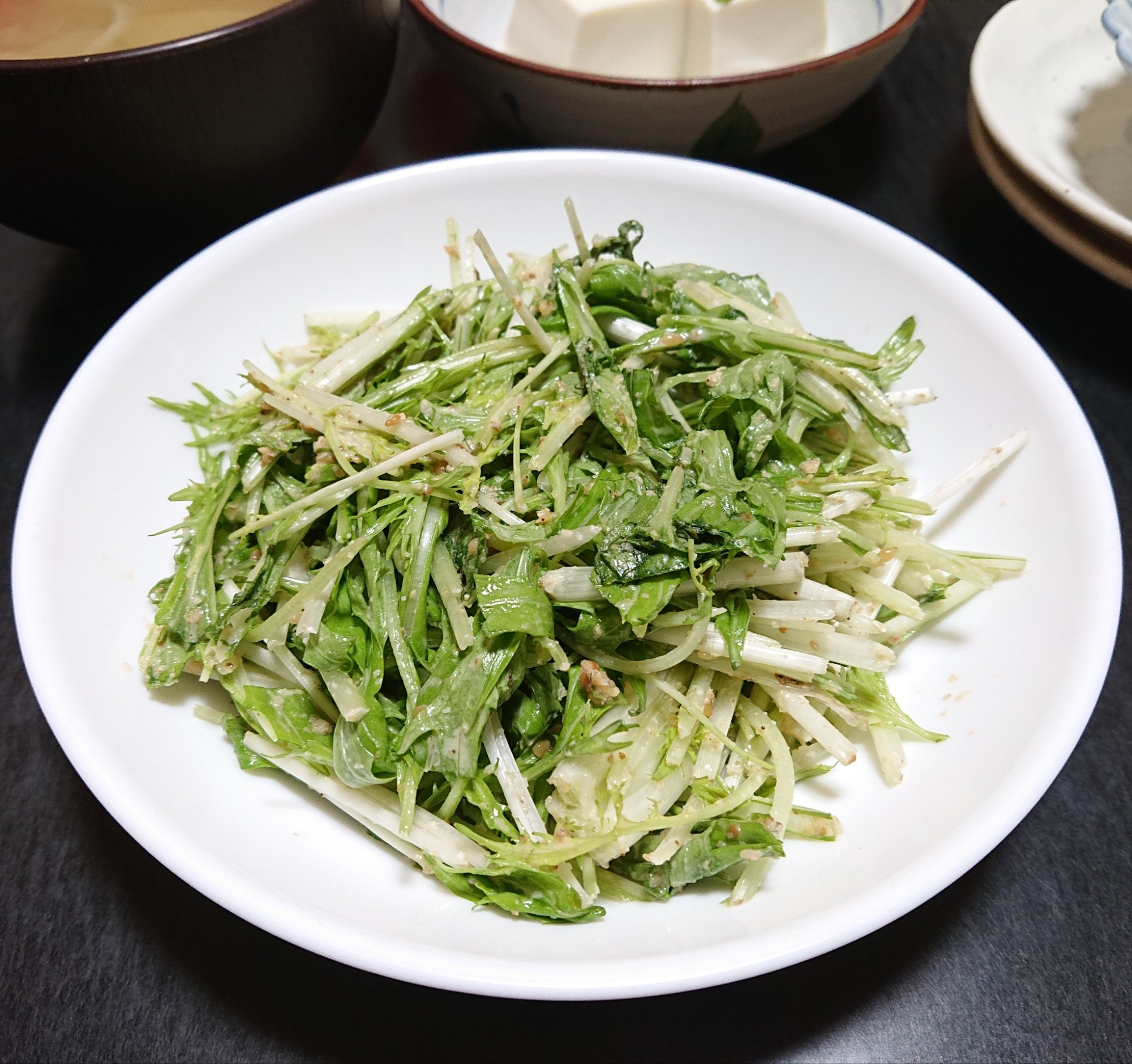 水菜のゴマごまサラダ