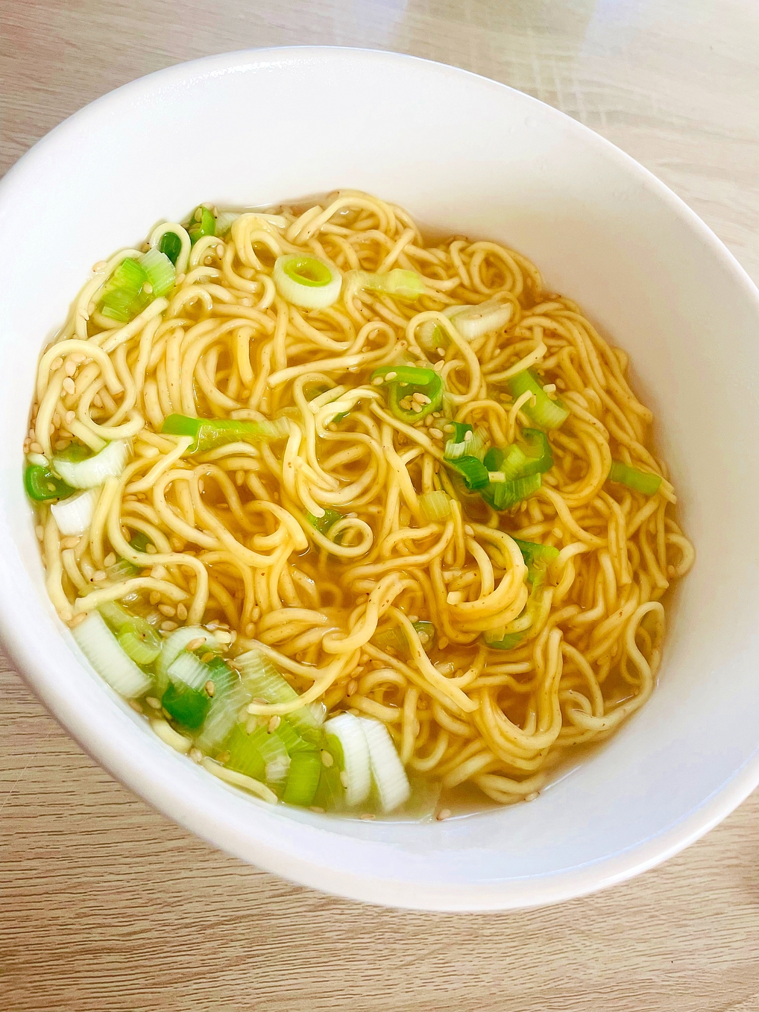 ごまとネギのラーメン