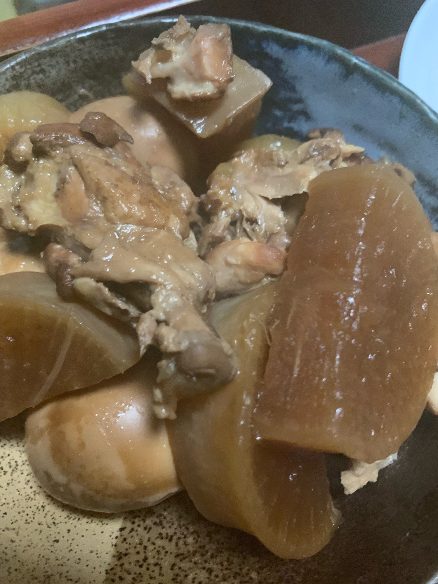 鶏肉と大根の酢醤油煮