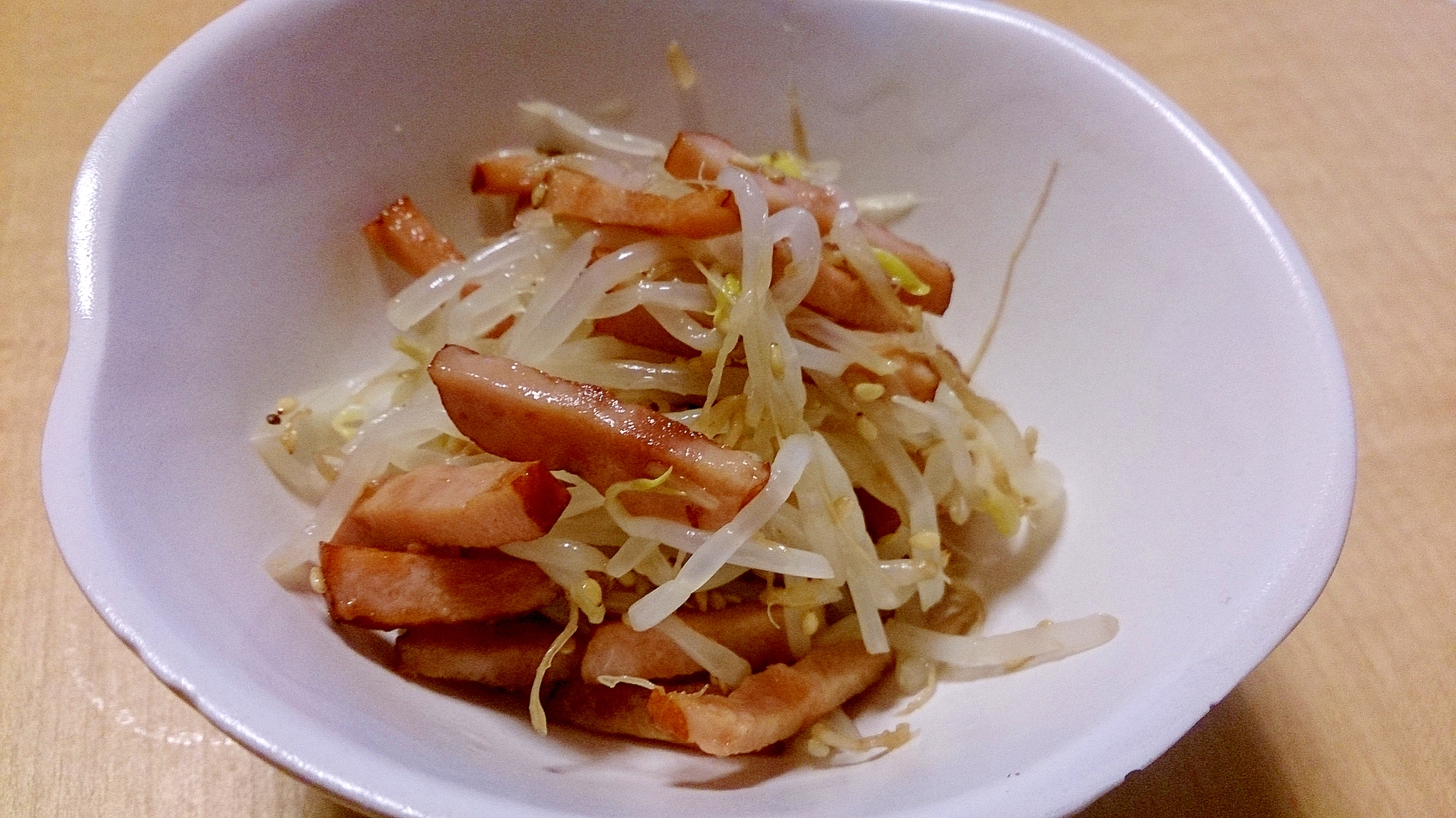 焼豚入りもやしのナムル~お中元の焼豚消費に~