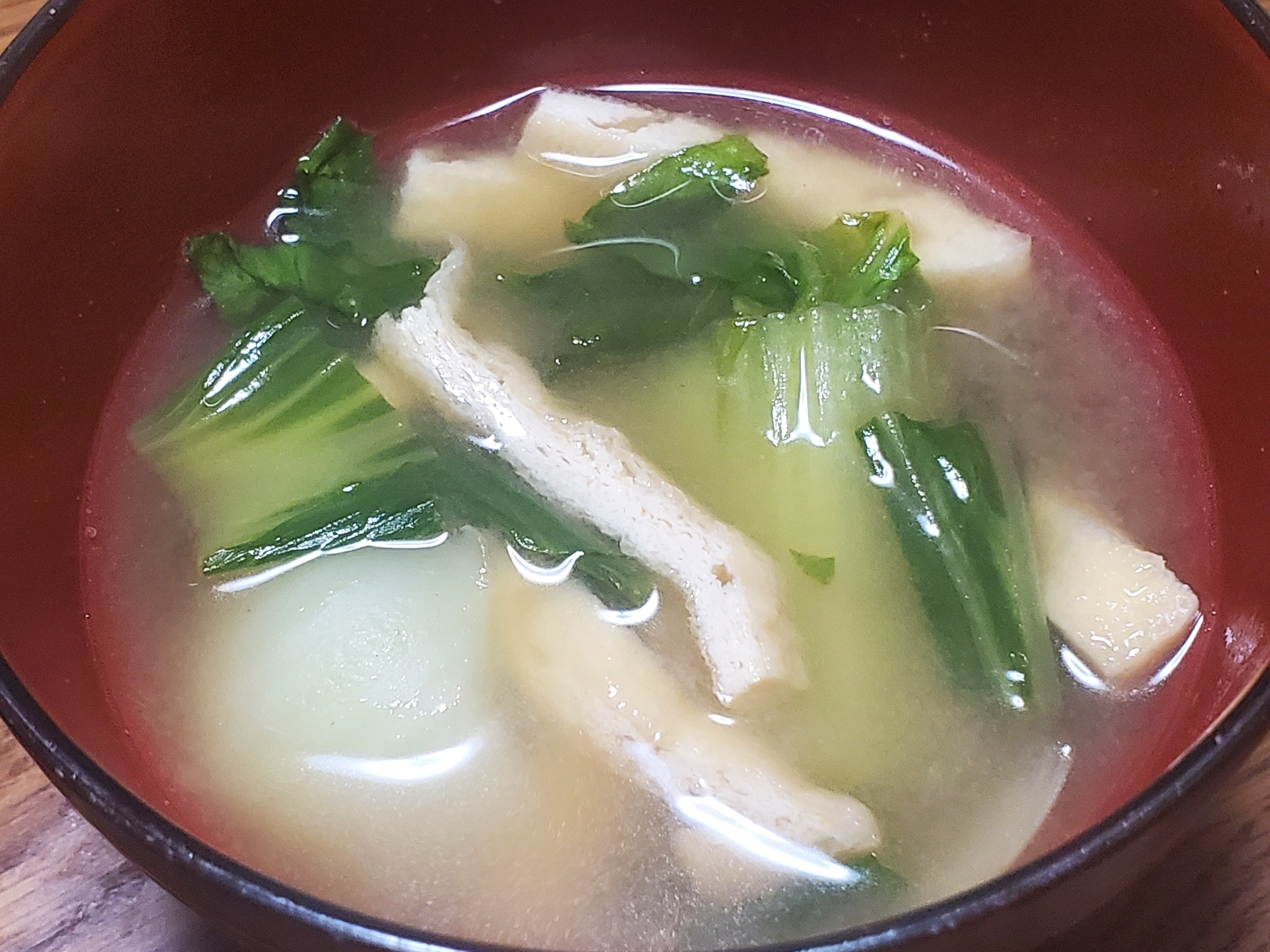 チンゲン菜の中華スープ