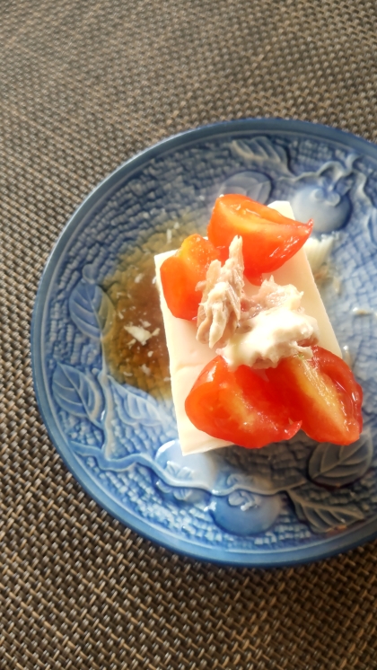 とまとツナマヨ冷奴